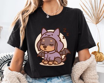 Dackel Halloween Shirt | Fledermauskostüm für Hunde
