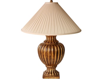 Maison Le Dauphin France Gold Gilded Urn Table Lamp