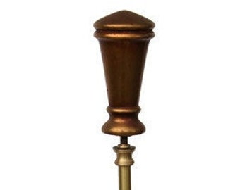 Vintage Marbro Lamp Company Lamp Finial in Antiqued Gold Finish 1950's Lamp Finial