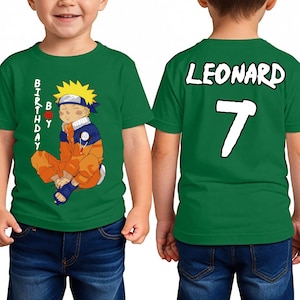 Personalized Anime Birthday Boy Shirt: Custom Ninja Tee