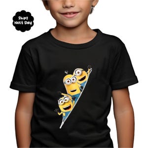 Minion Party Tee Family Matching Birthday Party Shirt Funny Character Shirt Family Minion Shirt Lover Shirt Kids Birthday Party Shirt Custom