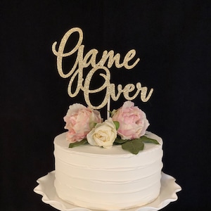 Game Over Wedding Cake Topper