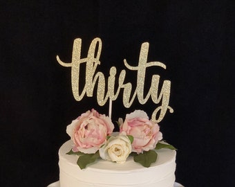 30th Birthday Cake Topper