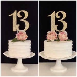 13th Birthday Cake Topper, 13th Birthday Party Decorations