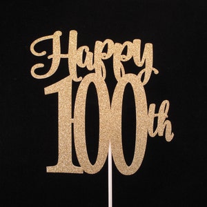 100th Birthday Cake Topper