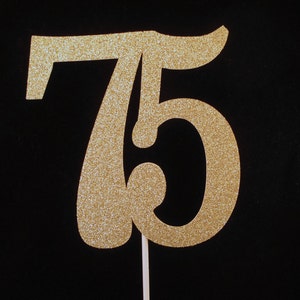 75th Birthday Cake Topper
