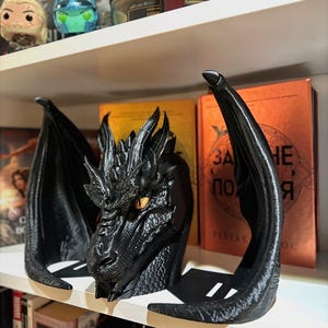Dragon Bookends | Full Set | Fantasy Book Holder | 3D Printed
