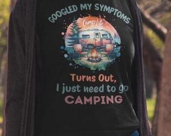 Camping Humor Tee for Outdoors Lovers, Great for Camping Trips, Outdoor Adventures, Gift for Campers, Funny Camping Shirt, Backpacking
