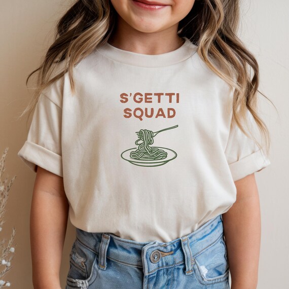 Toddler Italian T-shirt | Kids Pasta Shirt | Italian Shirt | Spaghetti Lovers Clothing