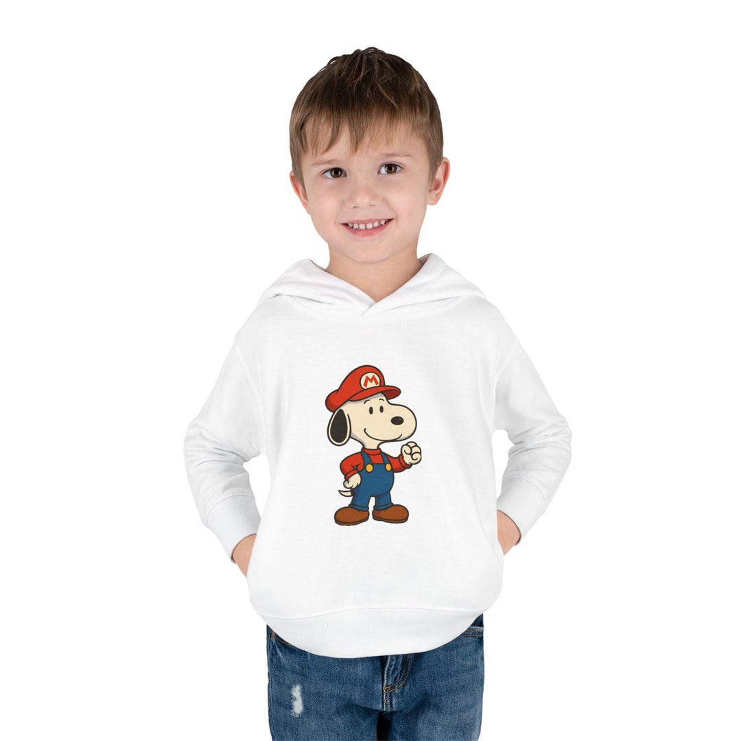 Mario Snoopy Crossover Toddler Hoodie - Etsy