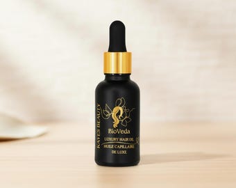 BioVeda Hair Growth Oil | Thicker, Fuller, Longer, and Stronger Hair through Science & Ayurveda