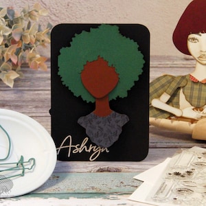 Jointed Paper Art Doll ~ Haarschablonen (ASHRYN) - Paperbabe Stamps - Mylar Zeichenvorlagen - Für Mischtechnik und Papercrafts