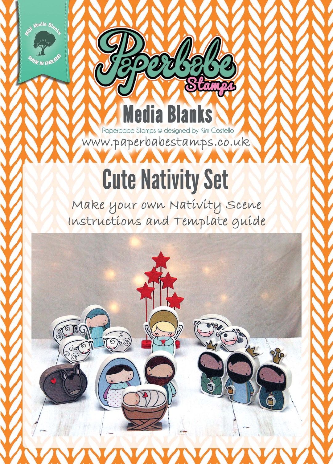 Cute Nativity Fibreboard Substrates and Stamp Set Kit Paperbabe Stamps ...
