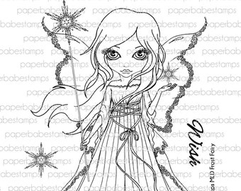 MayLeeDee Frost Fairy - Paperbabe Stamps - Clear Photopolymer Stamps - For paper crafting and scrapbooking.