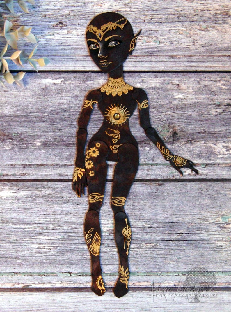 Jointed Paper Art Doll Metal Cutting DieBODY Paperbabe Stamps For paper crafting and scrapbooking. image 6