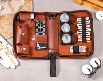 Conjunto de presentes de golfe personalizados, acessórios de golfe personalizados, presentes para amantes de golfe, presentes de golfe para o pai, presentes de golfe para homens e mulheres, presentes para padrinhos de casamento.