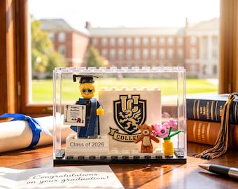 Personalized Graduation Mini Figure Keepsake, Class of 2026 College Grad Gifts, Senior Gift