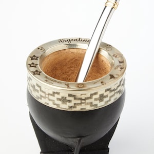 Argentina Yerba Mate cup, Argentina world cup, Gourd Mate, Argentina Design Engraving, Premium Handcrafted mate, Argentinean gift
