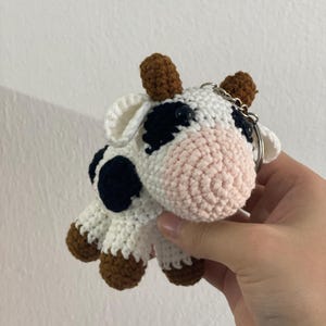 Milk Cow Plush Crochet Pattern pdf, Keychan Milk Cow Pattern, Baby Cow Amigurumi PDF, Crochet Animal PDF, Cow Crochet Pattern