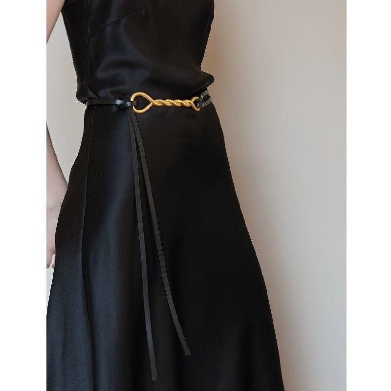 Thin Gold Belt - Etsy
