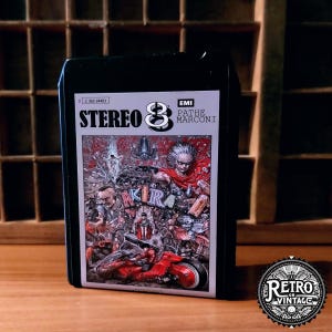 Custom handmade Akira Soundtrack 8 Track Cassette Tape