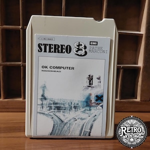 Fita cassete personalizada feita à mão para computador Radiohead OK de 8 faixas