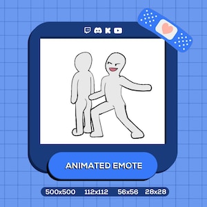 Butt Slap Animated Emote, Bootie Slap Funny Twitch Discord kick youtube