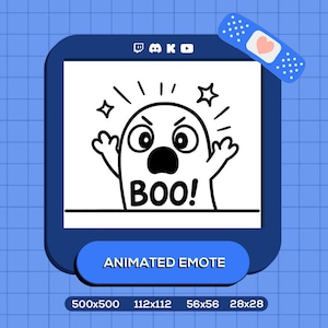 Peeking Animated Emote l Lurk Emote l Boo Emote l Twitch l Discord l Cute Blob Emote l Shy Ghost Emote l Funny Surprise GIF l Reaction Emote