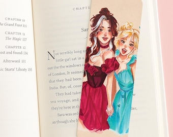 Caraval Sisters Bookmark – Inspired by Scarlett & Donatella | Glossy Double-Sided Bookish Bookmark | Summer Fantasy Book Accessory