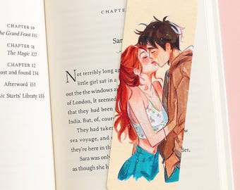 Better Than the Movies Bookmark – Inspired by Wes & Liz | Friends to Lovers Glossy Bookmark | Romcom Bookish Gift | YA Book Couple Art