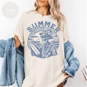 Comfort Colors® Summer Vibes Shirt, beach Shirt, Summer Vacation Trip Shirt, Matching Cruise Shirt,  Vacation Tee