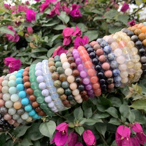 Braccialetto di perline di cristallo fatto a mano, braccialetto energetico con pietre preziose naturali, braccialetto di cristallo curativo per donne e uomini, regalo di gioielli spirituali