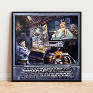 Half-Life 2 Acrylic Painting: Gordon Freeman, Alyx Vance (Digital Download)