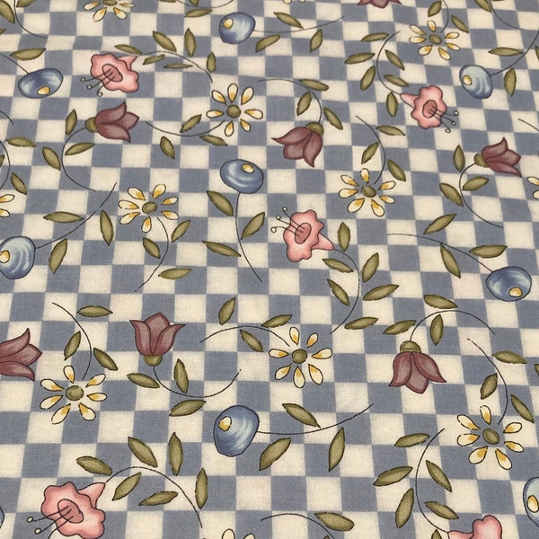 Cotton Fabric, The Hatfields #525 from Tenderberry Stitches by Sharon Reynolds for Northcott, per yard