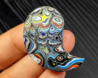 フォーダイト宝石 27x15x5mm、フォーダイト（別名デトロイトアゲート