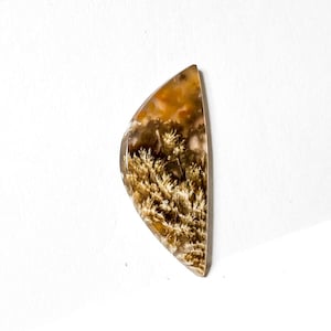 Plume agate purple cabochon