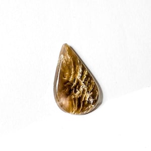Plume agate purple cabochon