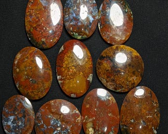 Multicolor Java Jasper Beads: Natural Stone DIY Jewelry (10 Pieces)