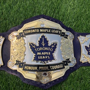 TORONTO MAPLE LEAFS 2 mm Messinggürtel für Erwachsene, Meisterschaftsgürtel, Wrestling-Titel