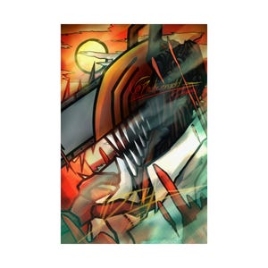 Chainsaw Man Anime Poster (CSM) - Chainsaw Devil Denji: Bloodlust Incarnate