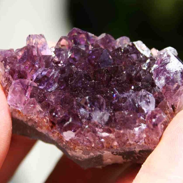 Amethyst dunkel lila Quartz Crystal Cluster