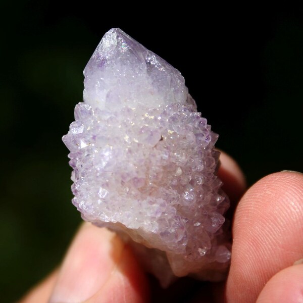 Amethyst Fairy Spirit Quartz Cactus Quartz Crystal Cluster