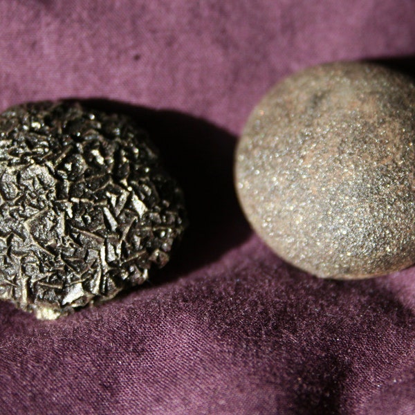 Boji Stones RARE Male and Female Pair Pyrite Crystal Stones