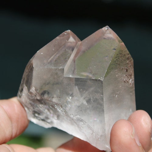 Lemurian Seed Crystal Ancient shops Quartz Point with Rainbow