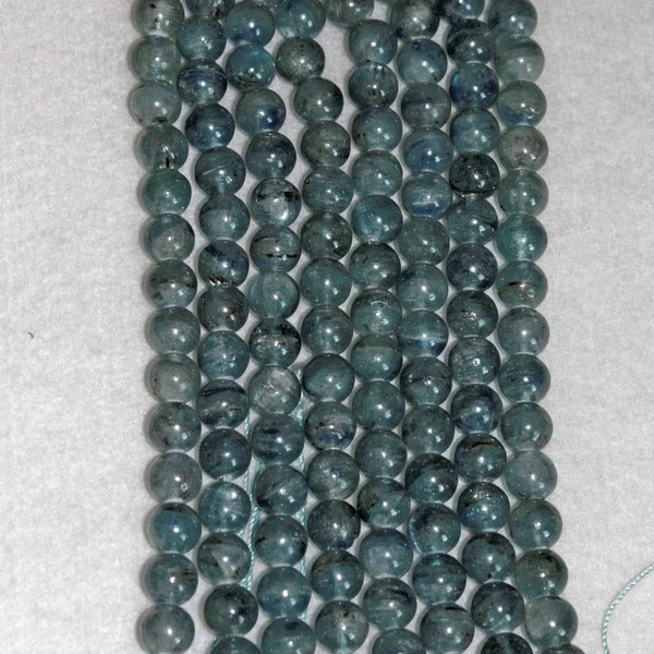 Blue Kyanite Smooth Bead Half Strand 10mm 20 beads LAST ONE