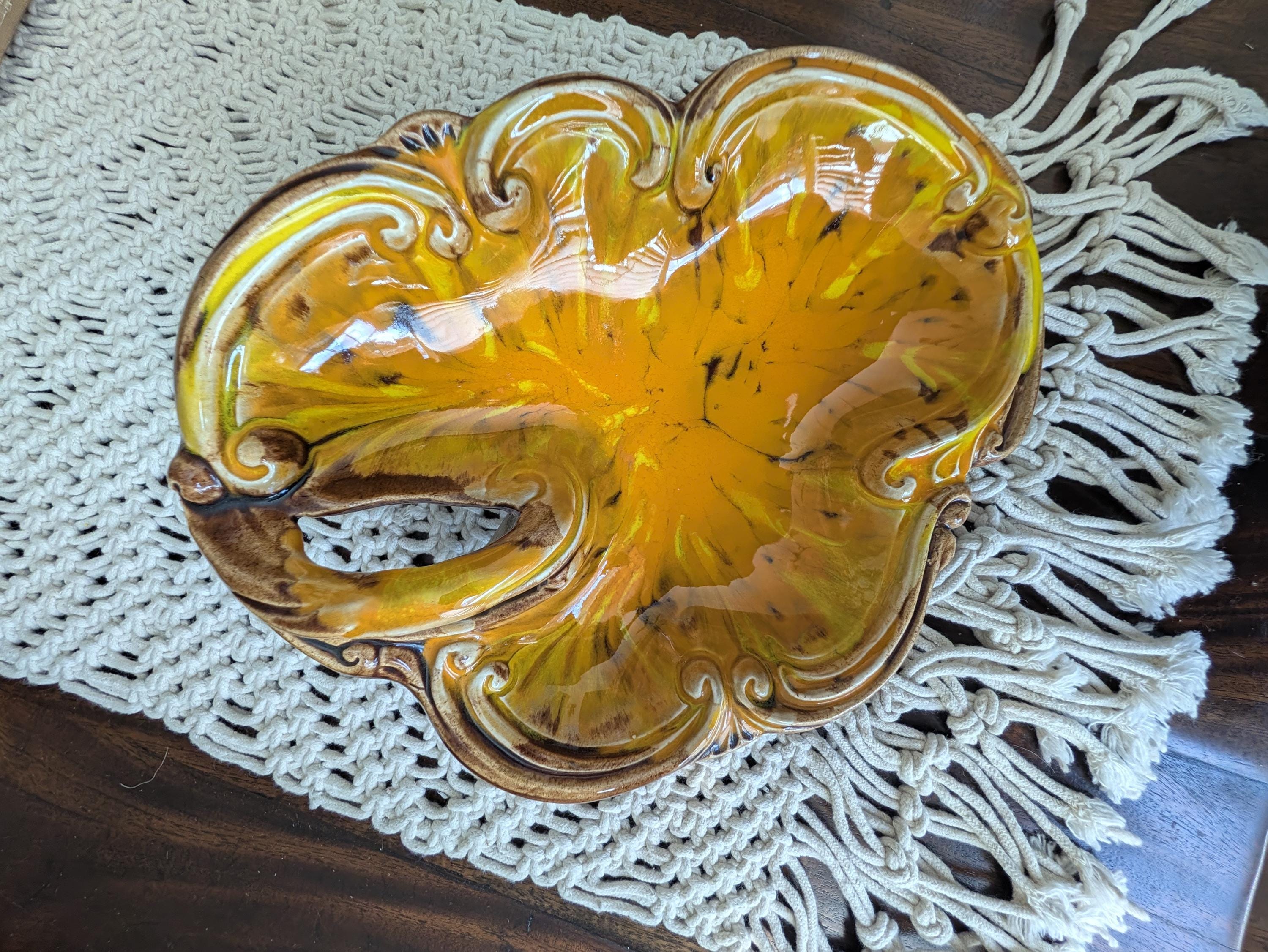 California Original Pottery Leaf Tray - Etsy