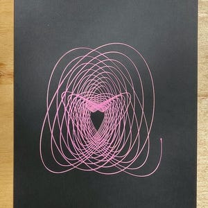 Pen Plotting, Generative Art, Wall Art, Ink On Paper, Code, Modern Art, Line Drawing, Grid Design, Abstract Design