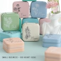 Custom Jewelry Boxes Personalized Name Jewelry Box for Bridesmaids Birth Month Flower Travel Case Birthday Gift Bridal Party Gifts for Her