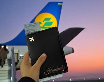 Personalized Passport Holder Engraved, Luggage Tag and Cover Personalized, Gifts for Female
