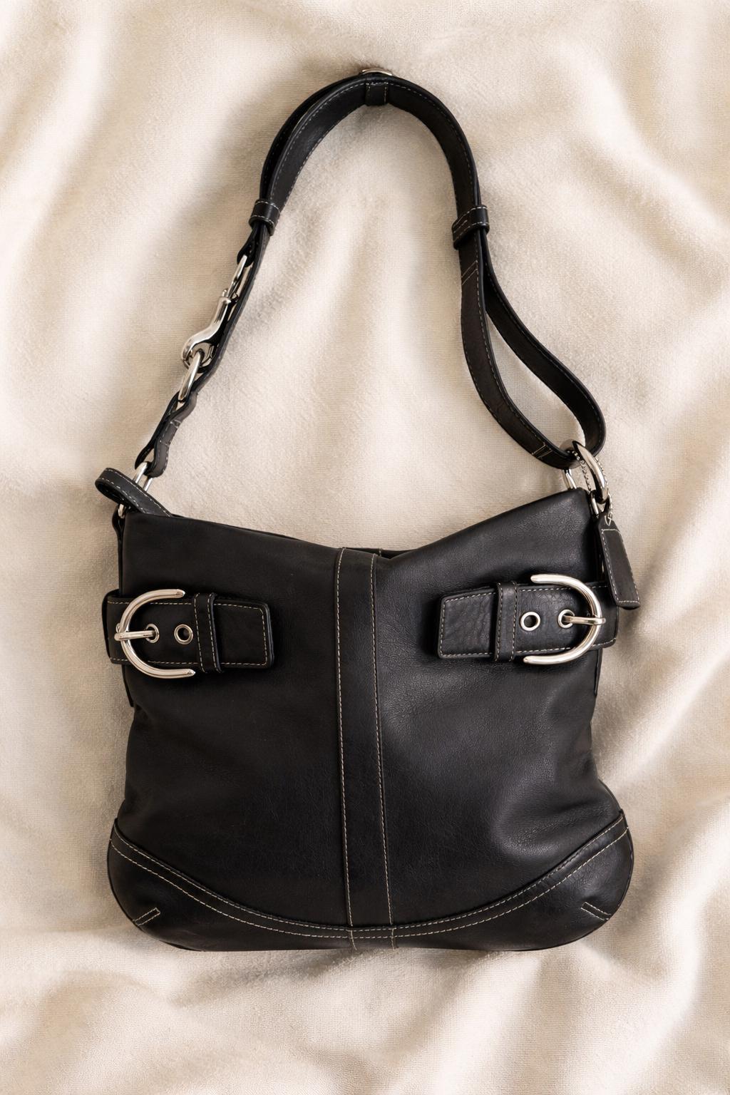 バッグ Vintage Coach Soho Hand Bag Black Coach Soho Bag Black - Etsy UK